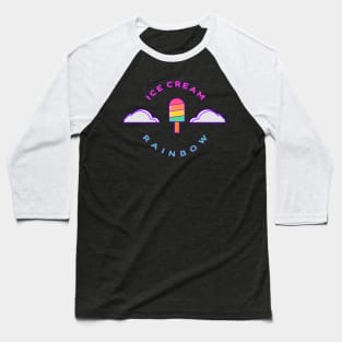 rainbow ice cream kids gift Baseball T-Shirt